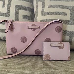 Kate Spade Crossbody and matching card wallet.